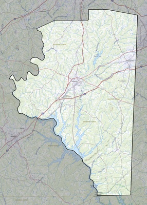 Davidson County NC USGS topo map