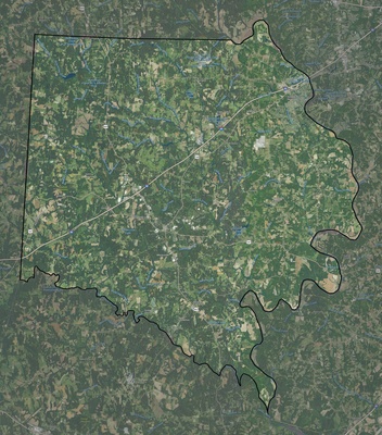 Davie County NC USGS imagery and topo map
