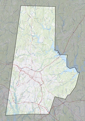 Durham County NC USGS topo map