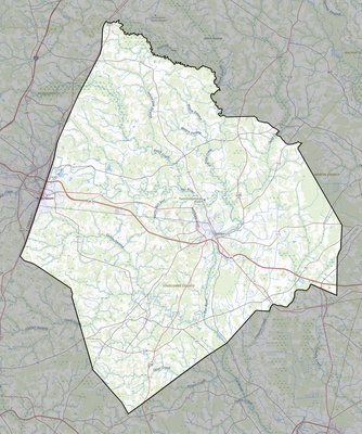 Edgecombe County NC USGS topo map