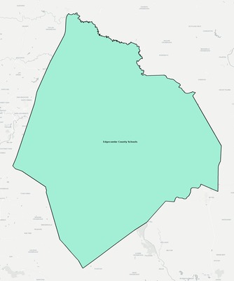 Edgecombe County NC school district boundaries map