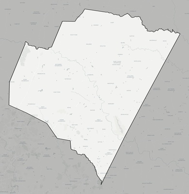 Franklin County NC county basemap context