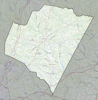 Franklin County NC USGS topo map