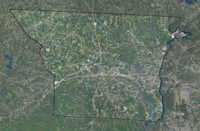 Gaston County NC USGS imagery and topo map