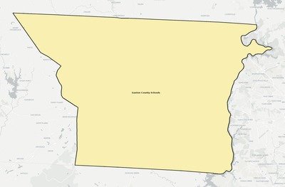 Gaston County NC school district boundaries map