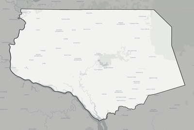 Gates County NC county basemap context