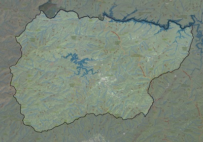 Graham County NC USGS imagery and topo map
