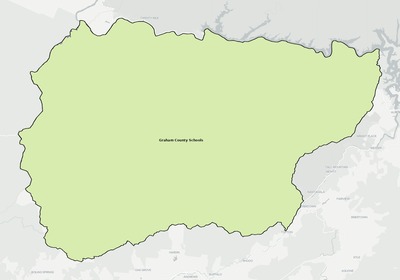 Graham County NC school district boundaries map