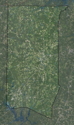 Granville County NC USGS imagery and topo map