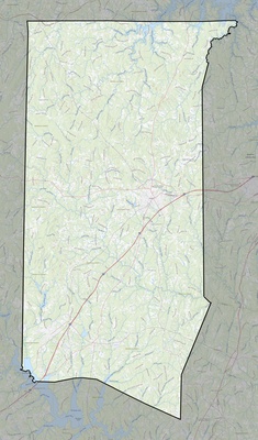 Granville County NC USGS topo map