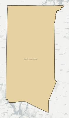 Granville County NC school district boundaries map