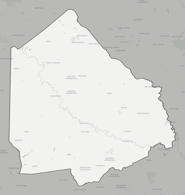 Greene County NC county basemap context
