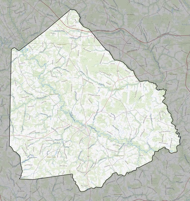 Greene County NC USGS topo map