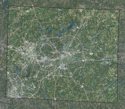 Guilford County NC USGS imagery and topo map