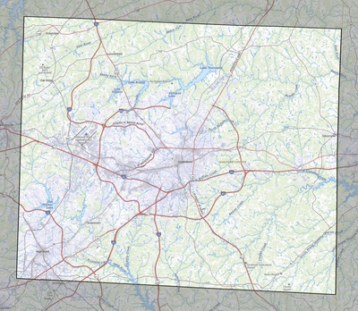 Guilford County NC USGS topo map