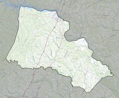 Halifax County NC USGS topo map