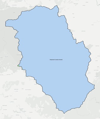 Haywood County NC school district boundaries map