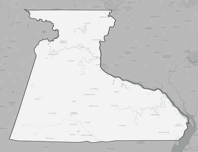 Hertford County NC county basemap context