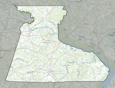 Hertford County NC USGS topo map