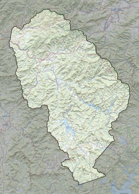 Jackson County NC USGS topo map