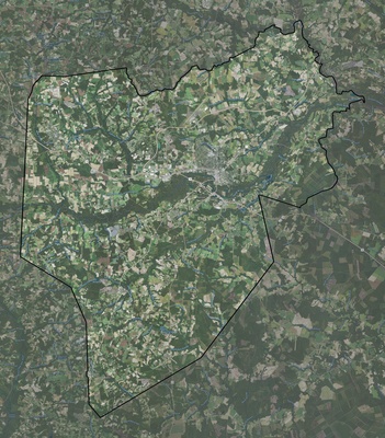 Lenoir County NC USGS imagery and topo map