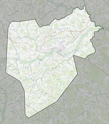 Lenoir County NC USGS topo map