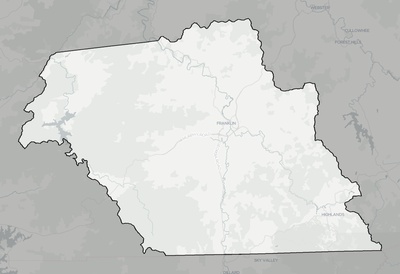 Macon County NC county basemap context
