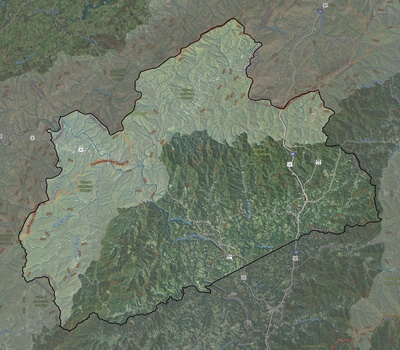 Madison County NC USGS imagery and topo map
