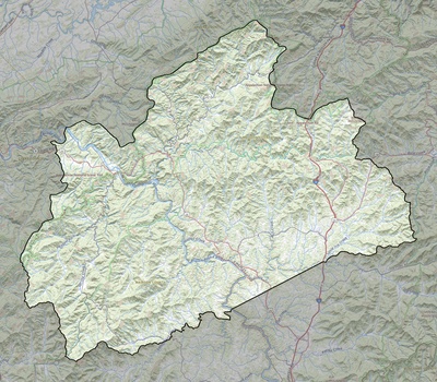 Madison County NC USGS topo map