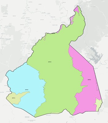 McDowell County NC ZIP code boundaries map