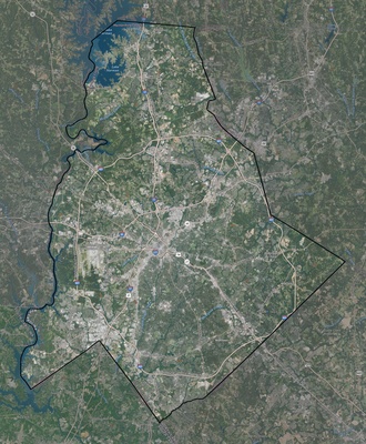 Mecklenburg County NC USGS imagery and topo map