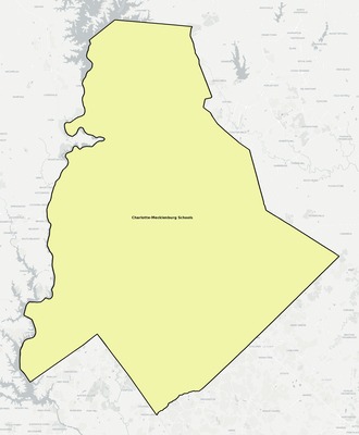 Mecklenburg County NC school district boundaries map