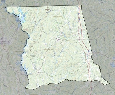 Montgomery County NC USGS topo map