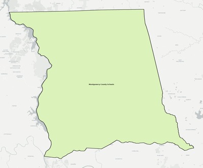 Montgomery County NC school district boundaries map
