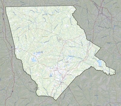 Moore County NC USGS topo map