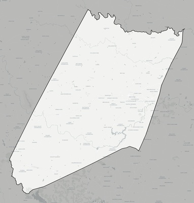 Nash County NC county basemap context