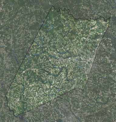 Nash County NC USGS imagery and topo map