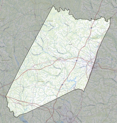 Nash County NC USGS topo map