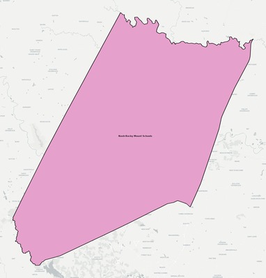 Nash County NC school district boundaries map