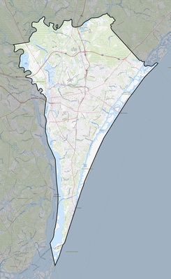New Hanover County NC USGS topo map