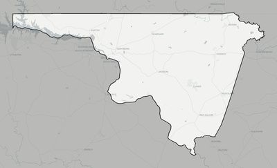 Northampton County NC county basemap context