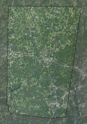 Orange County NC USGS imagery and topo map