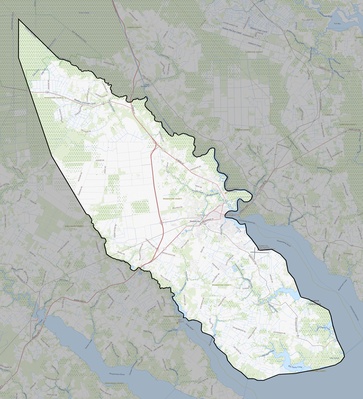 Pasquotank County NC USGS topo map
