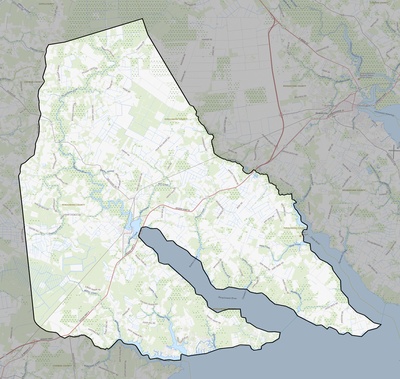 Perquimans County NC USGS topo map