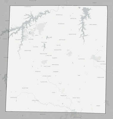 Person County NC county basemap context