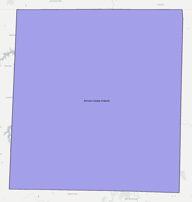 Person County NC school district boundaries map