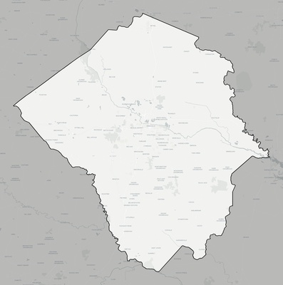 Pitt County NC county basemap context