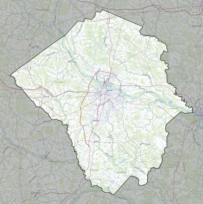 Pitt County NC USGS topo map