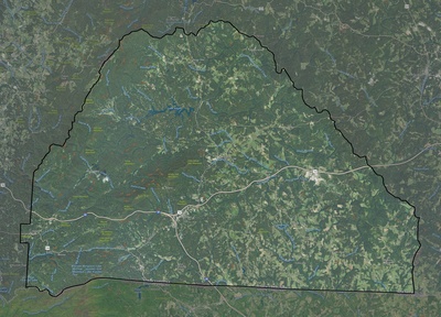Polk County NC USGS imagery and topo map
