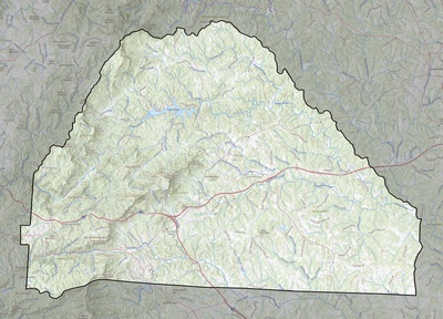 Polk County NC USGS topo map